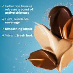 Kosas BB Burst closeup highlighting a radiant, natural-looking finish.