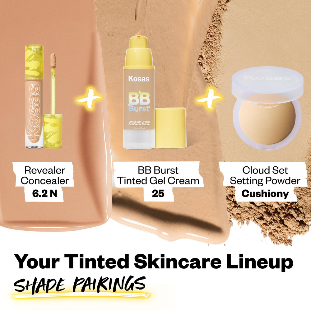 Kosas BB Burst daily wear application suggests hydrating, light coverage