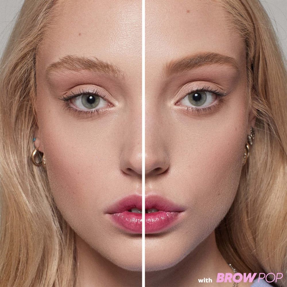 Kosas Brow Pop built-in spoolie blends for seamless brow finish.