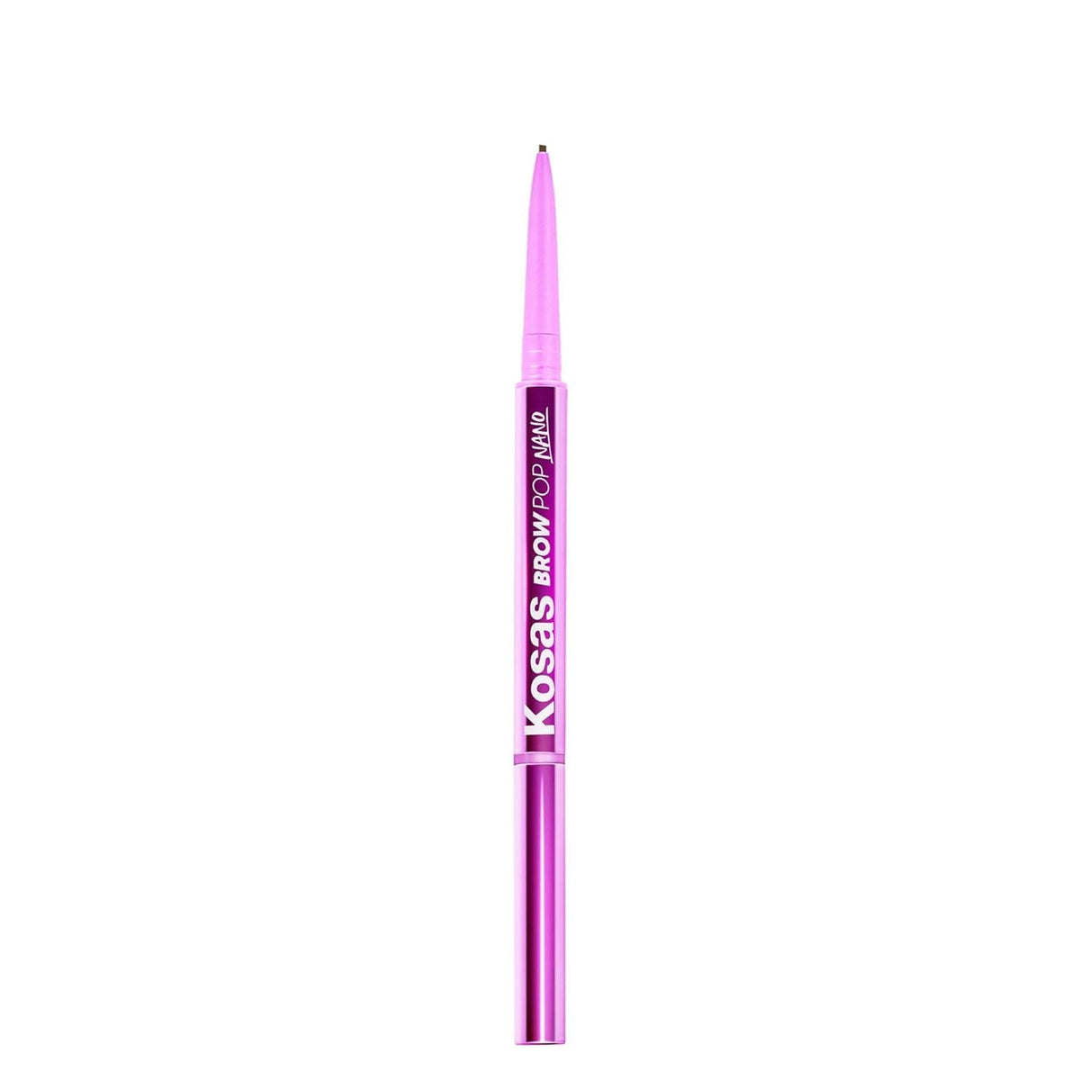 Kosas Brow Pop Nano tip close-up for ultra-fine 1mm precision on natural brows
