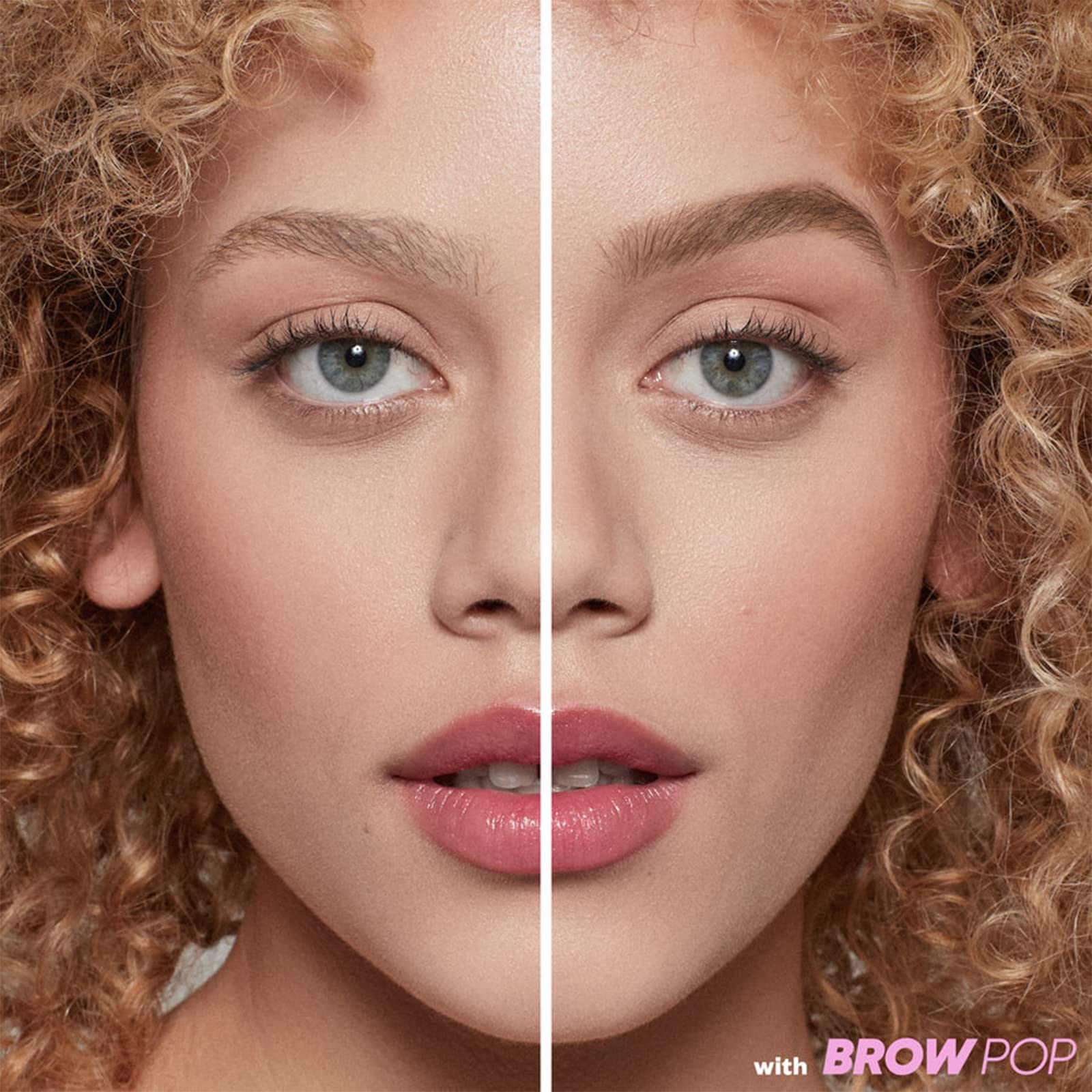 Kosas Brow Pop built-in spoolie blends for seamless, natural results.