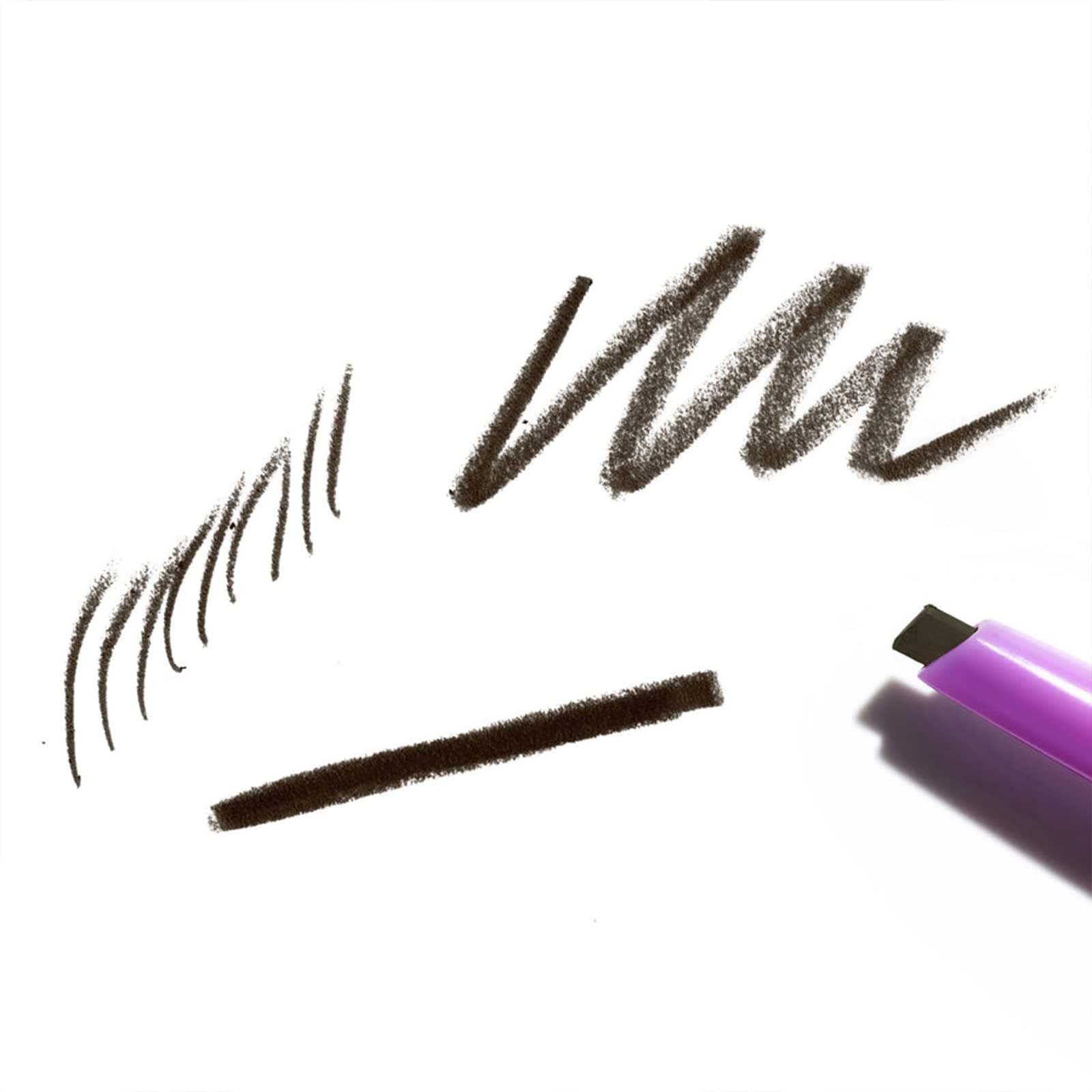 Kosas Brow Pop thick-side application showing density and fill.