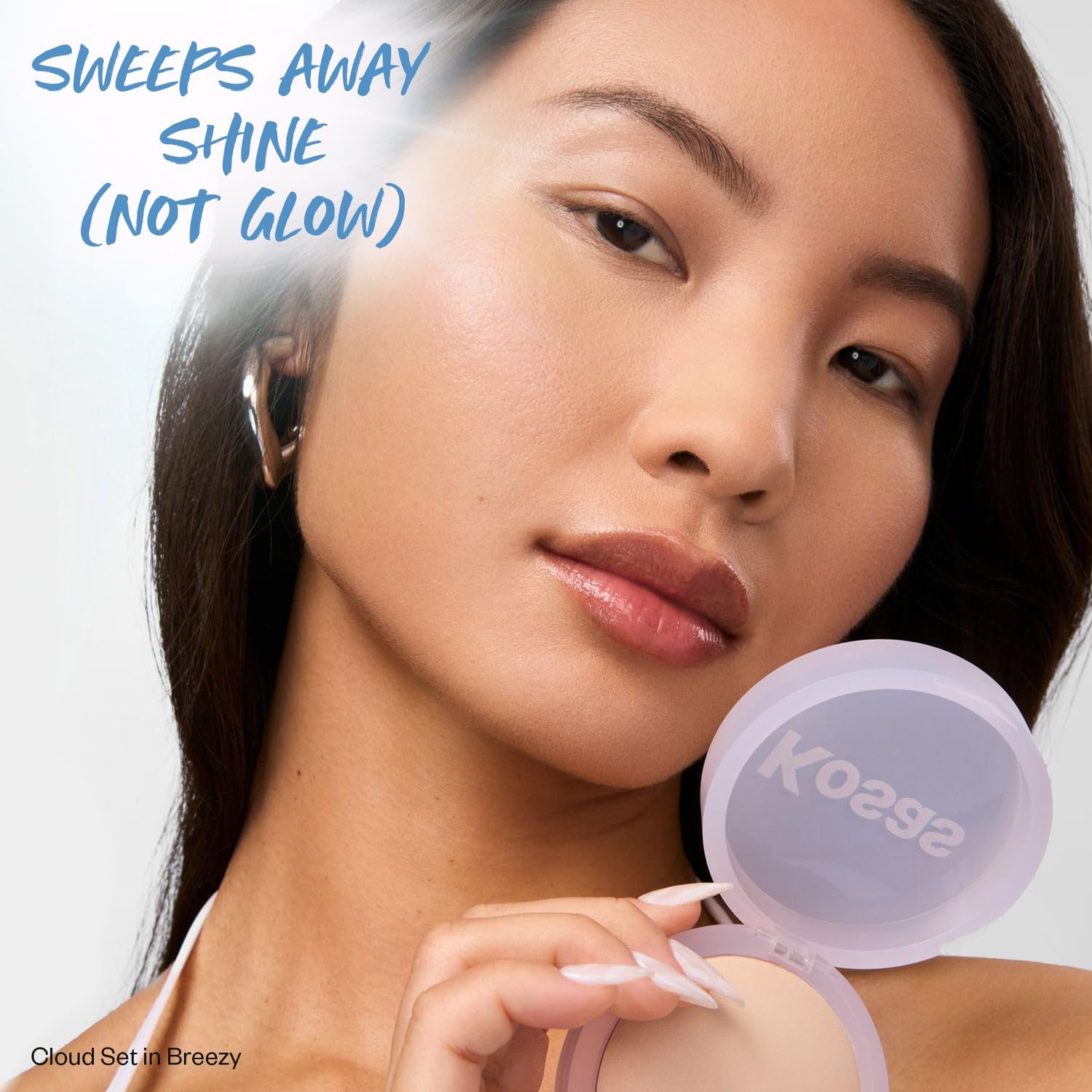 Kosas Cloud Set airy texture detail hints at a light smoothing effect