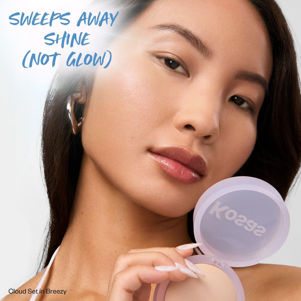 Kosas Cloud Set airy texture detail hints at a light smoothing effect