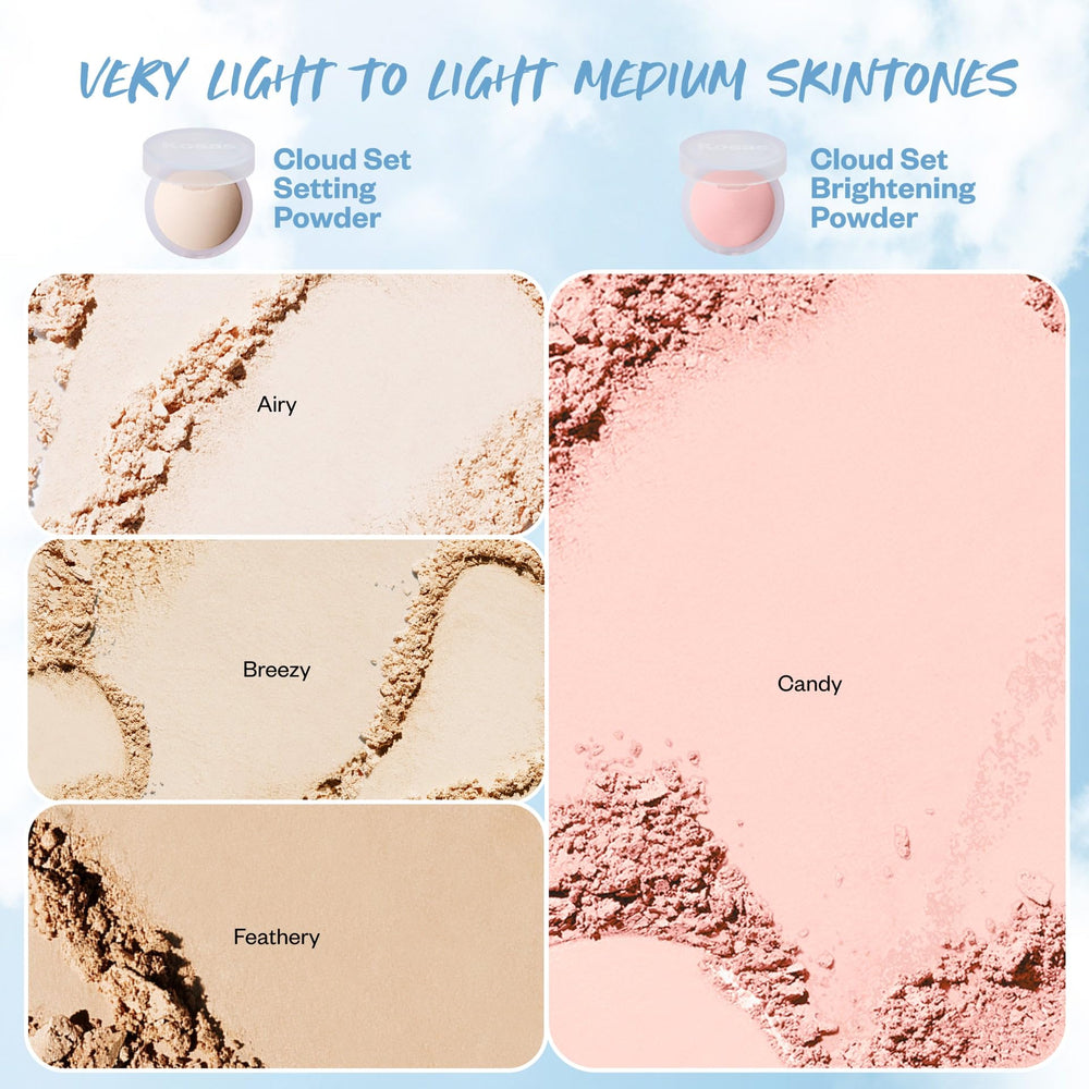 Kosas Cloud Set clean ingredients label, talc-free and vegan.