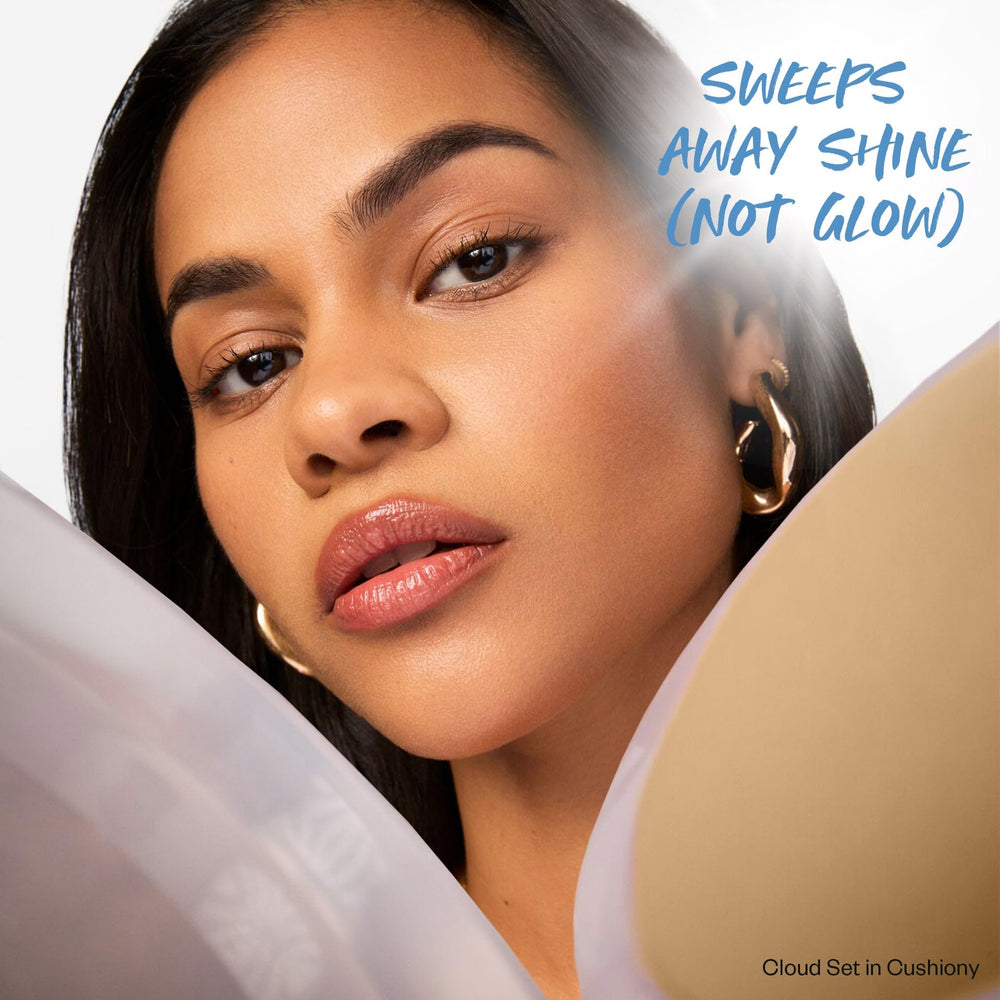 Kosas Cloud Set compact lid with cushiony powder for easy application.