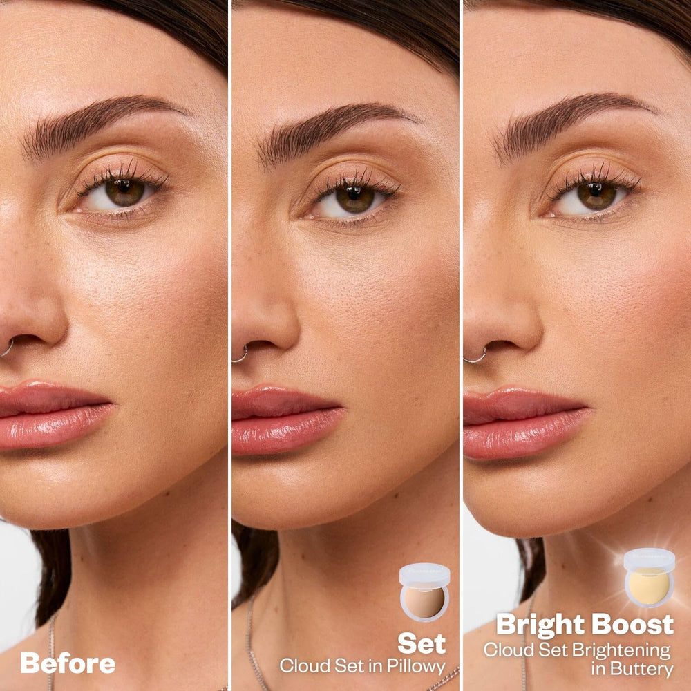 Kosas Cloud Set day wear shine control, long-lasting soft focus.