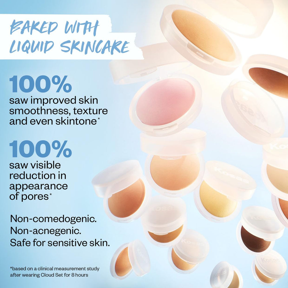 Kosas Cloud Set yellow shade swatch helps cancel dark circles