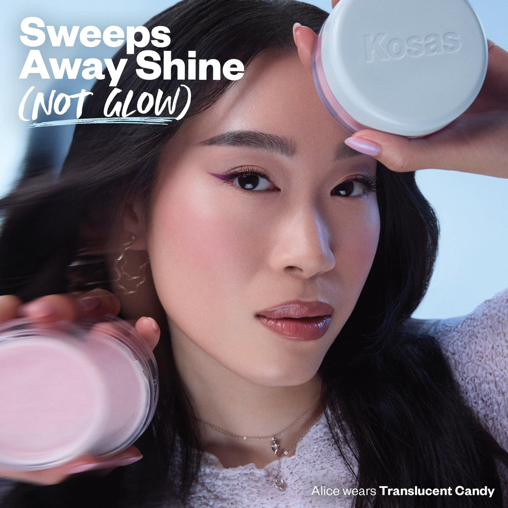 Diverse shade range of Kosas Cloud Set for multiple skin tones
