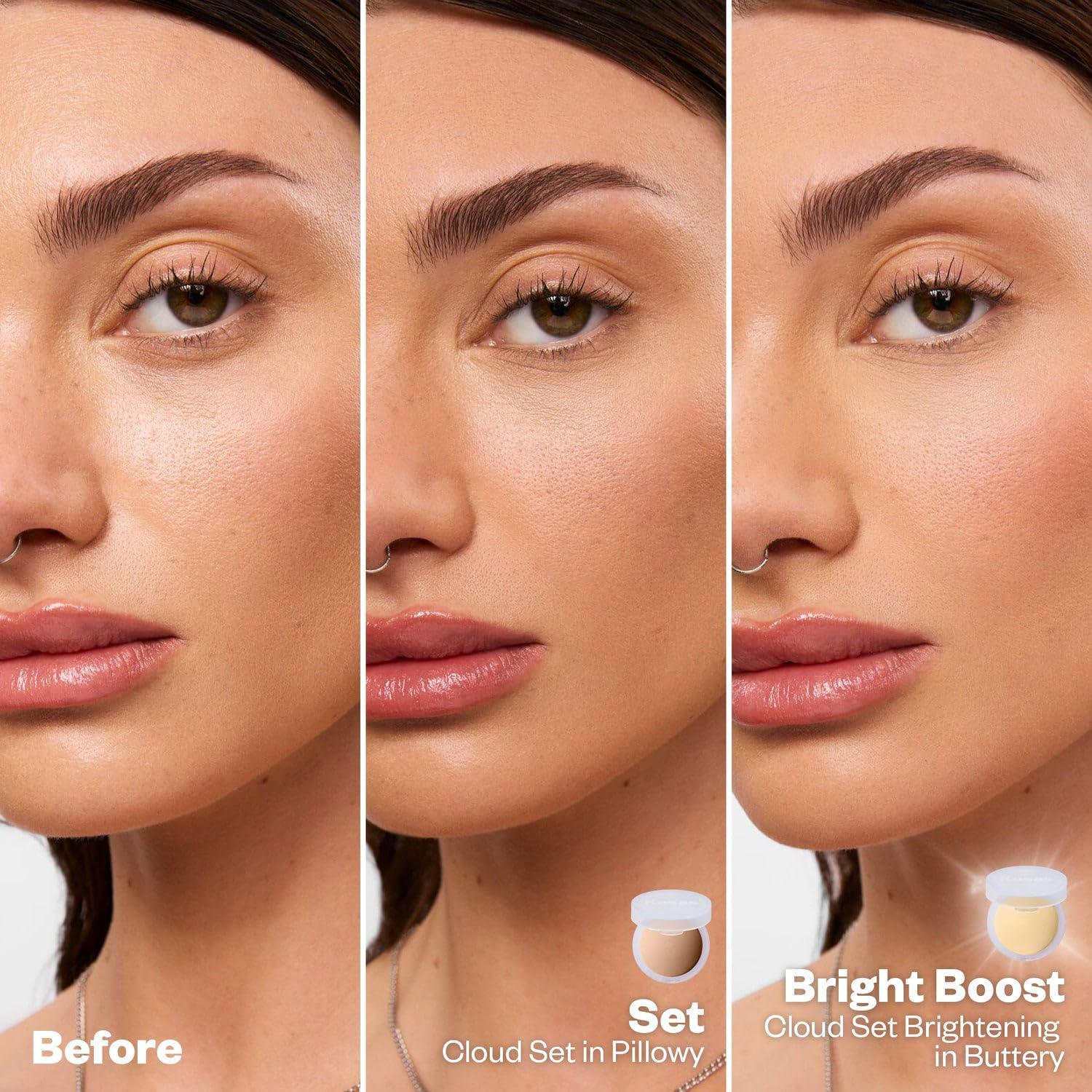 Kosas Cloud Set travel-friendly compact with soft texture