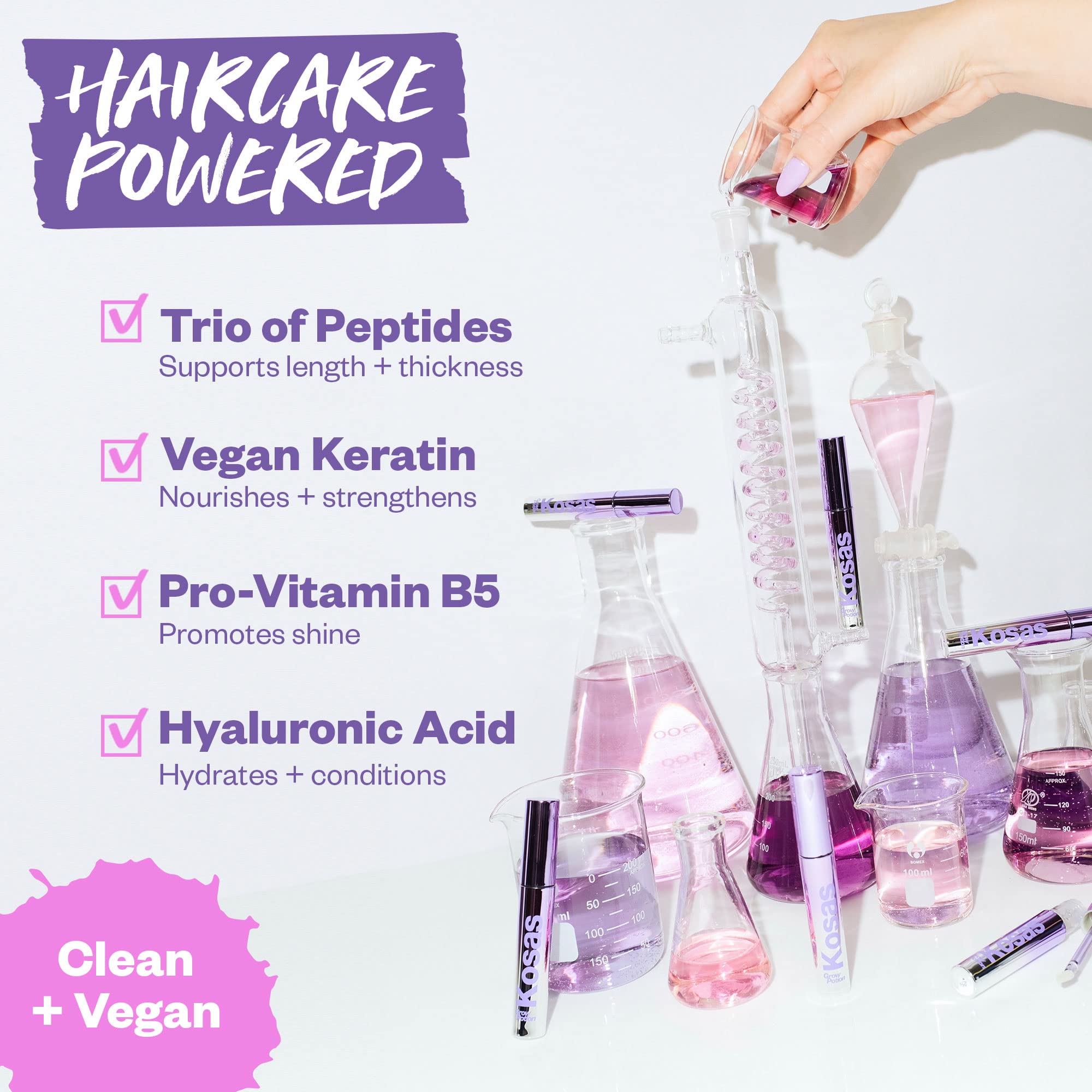 Kosas Grow Potion night routine use supports brow and lash vitality