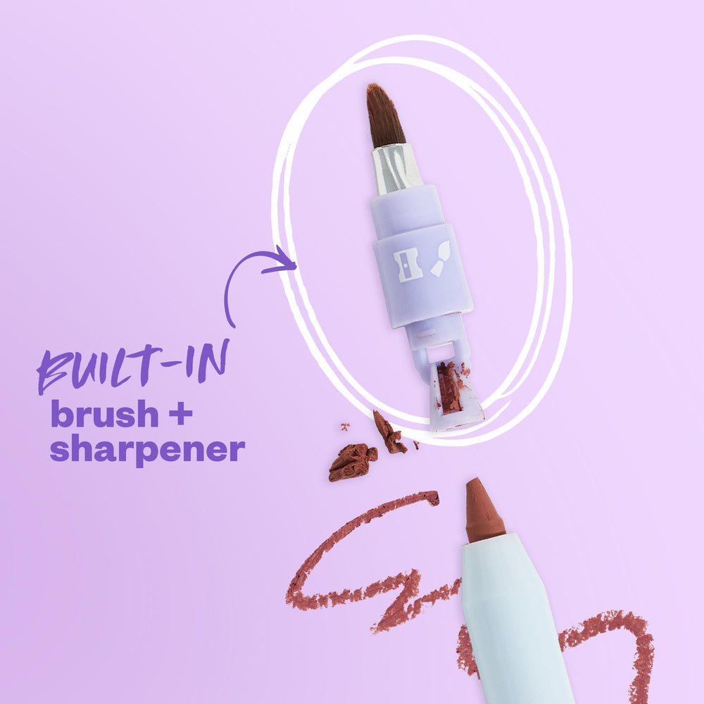 Kosas Hotliner features a rich, creamy pigment for contour or full lip.