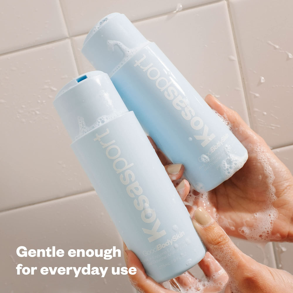 Kosas Kosasport Good Body Skin wash fragrance swirls evoke tropical spa vibes.