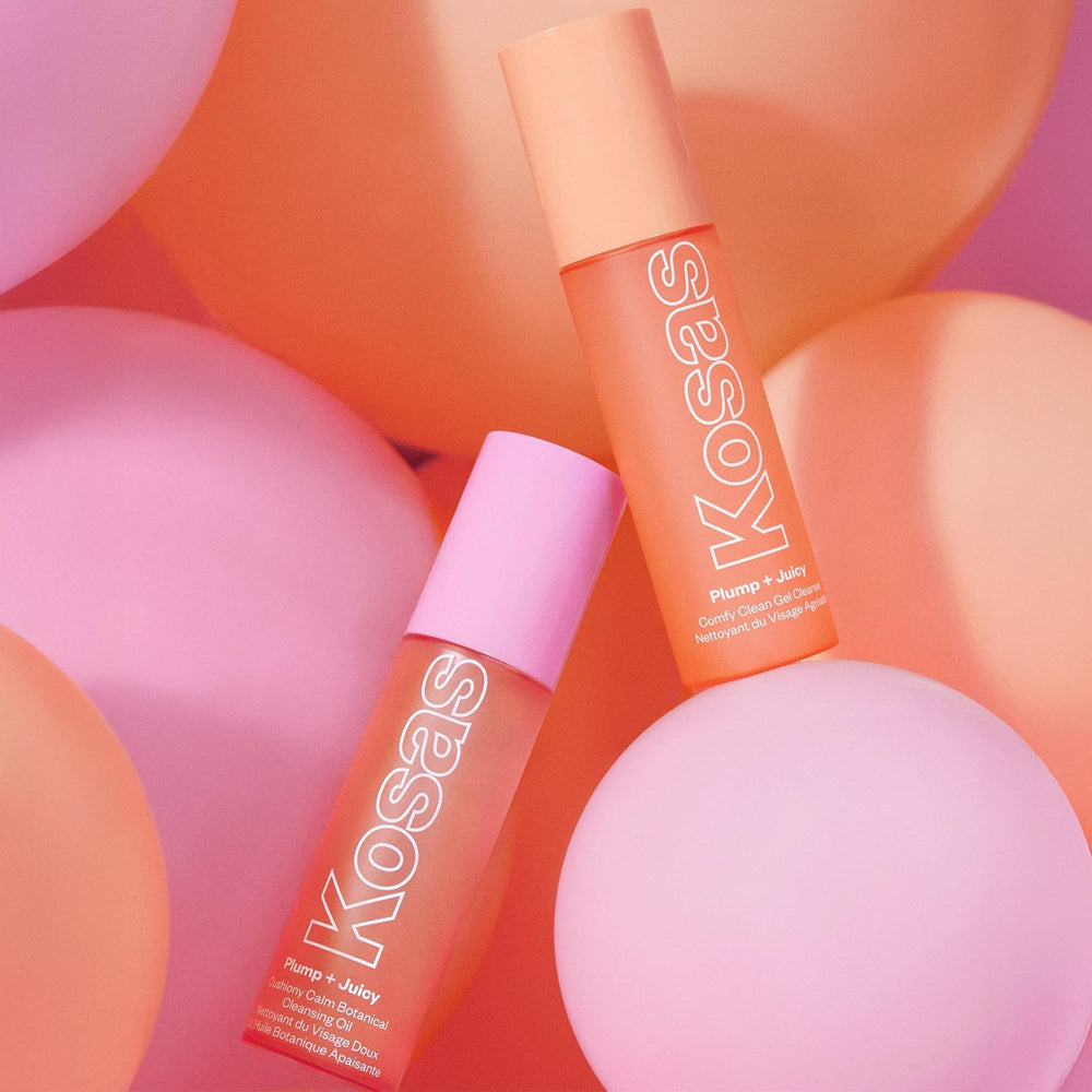 Kosas Mini Plump + Juicy set ready for daily makeup removal and skin refreshment.