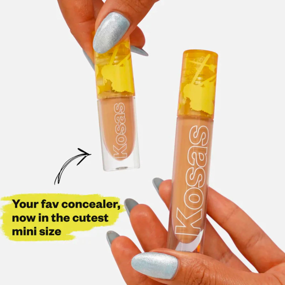 Kosas Revealer Concealer spot-treat on blemish demo.