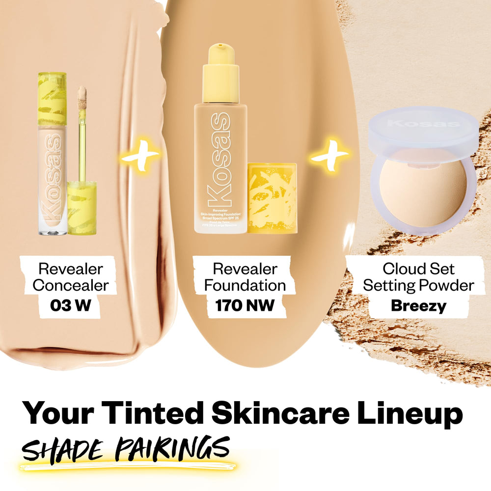 Kosas Revealer Concealer packaging close-up emphasizes vegan clean beauty.