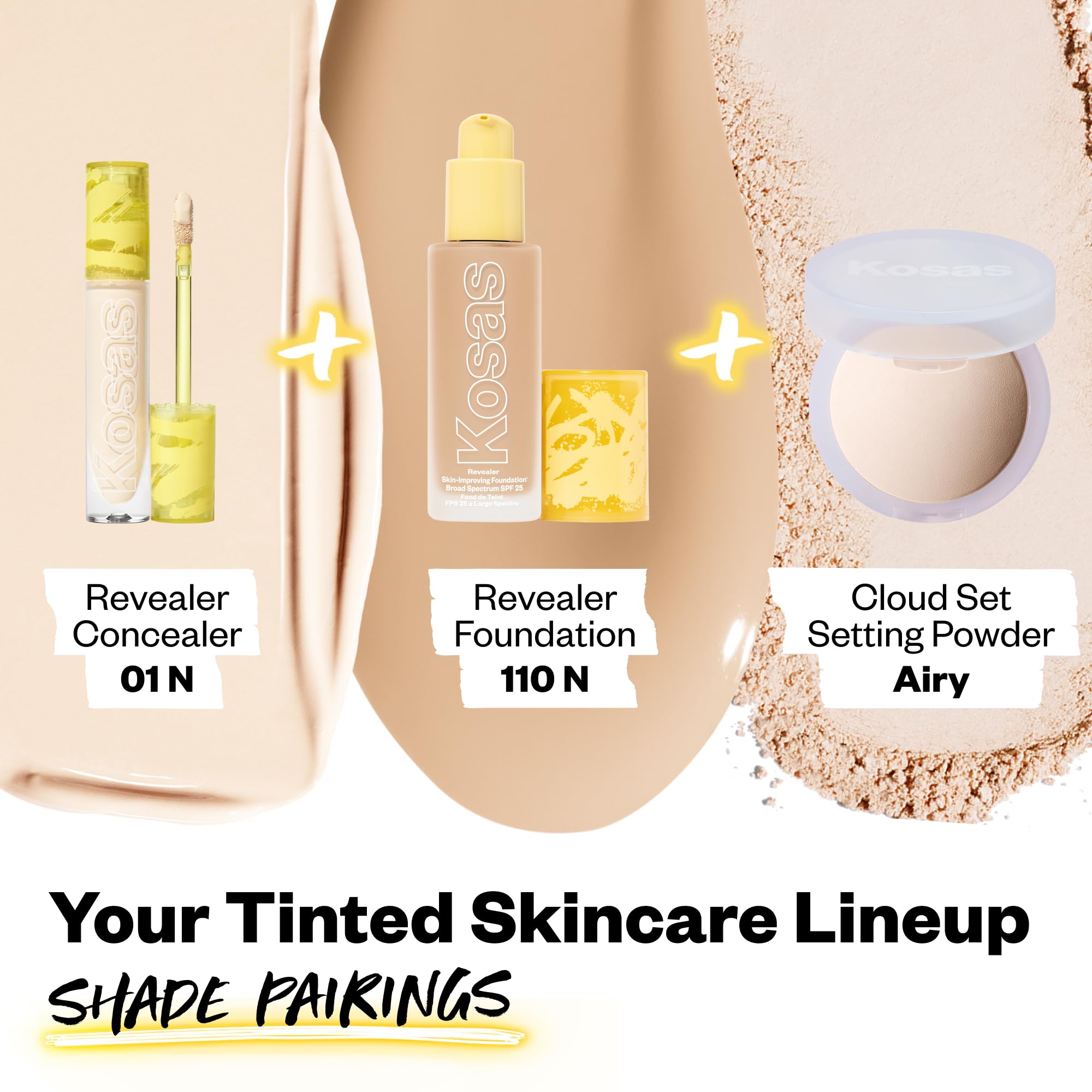 Kosas Revealer Concealer brush application demonstrates long-wear coverage.