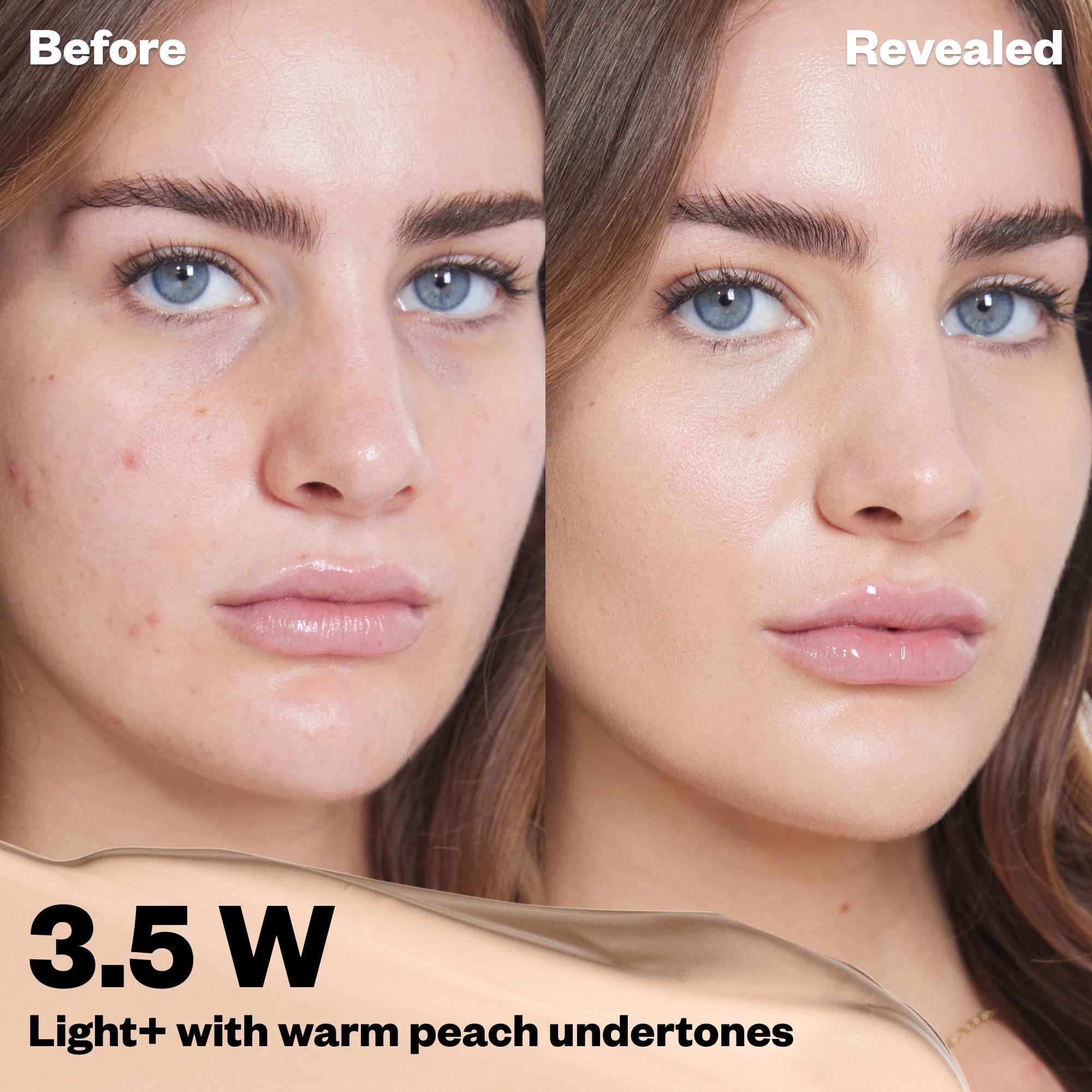 Kosas Revealer Concealer with hyaluronic acid for hydrated, comfortable wear.