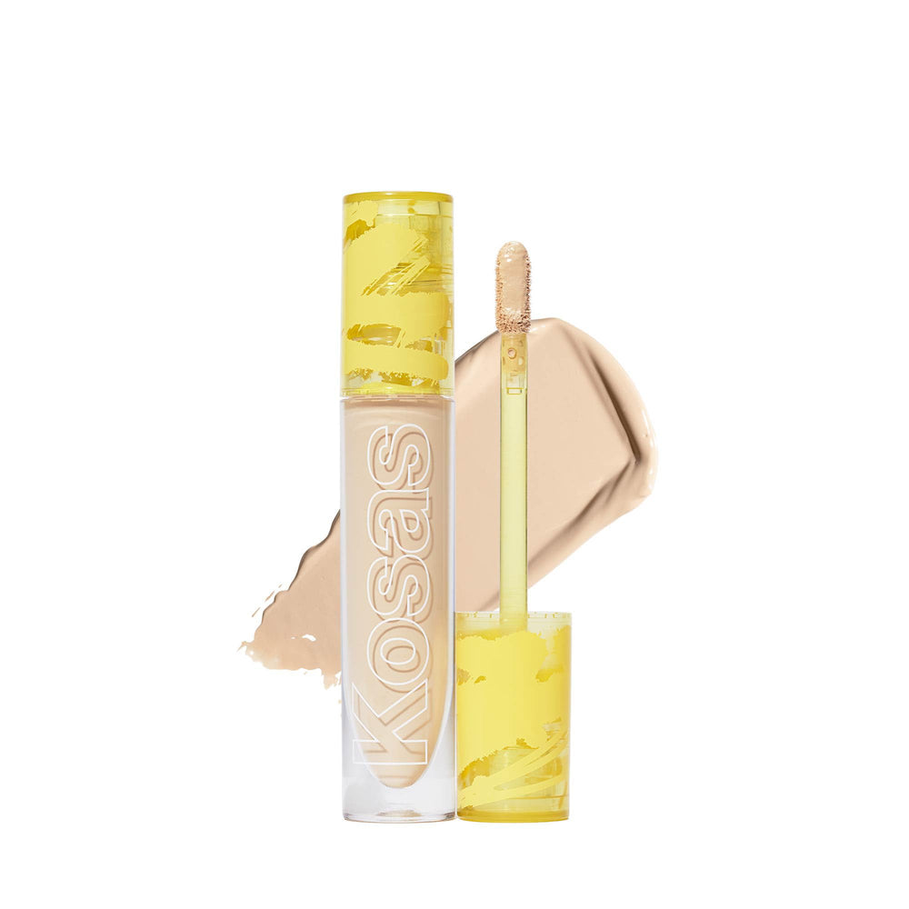 Kosas Revealer Concealer applies evenly for medium coverage under-eye area.