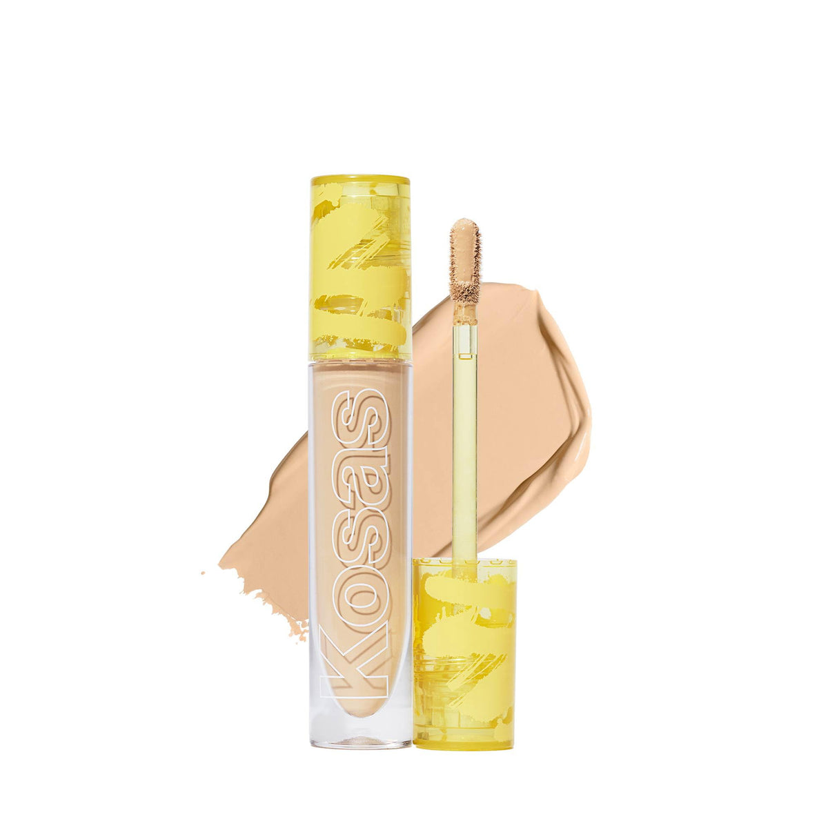 Kosas Revealer Concealer packaging close-up showing vegan clean beauty.