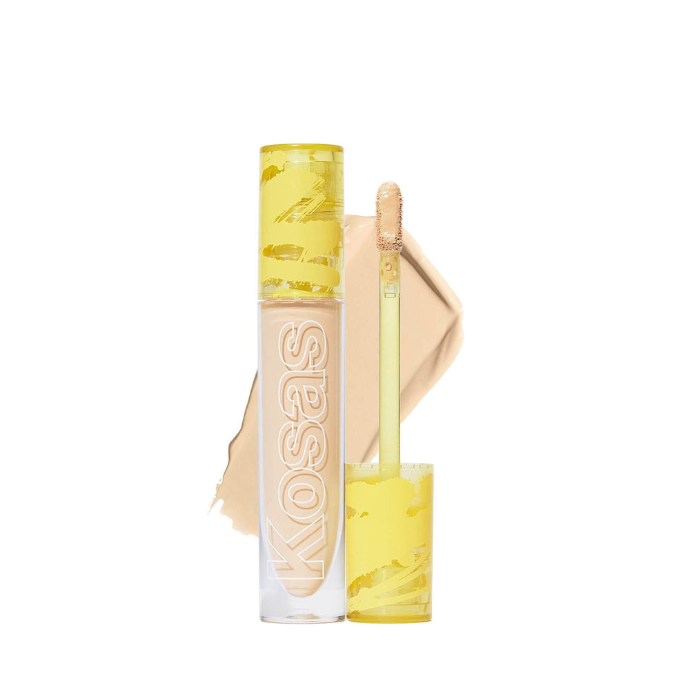 Kosas Revealer Concealer Tone 02W packaging highlights vegan clean beauty commitment.