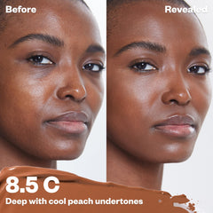 Kosas Revealer under-eye application demonstrates natural, medium coverage