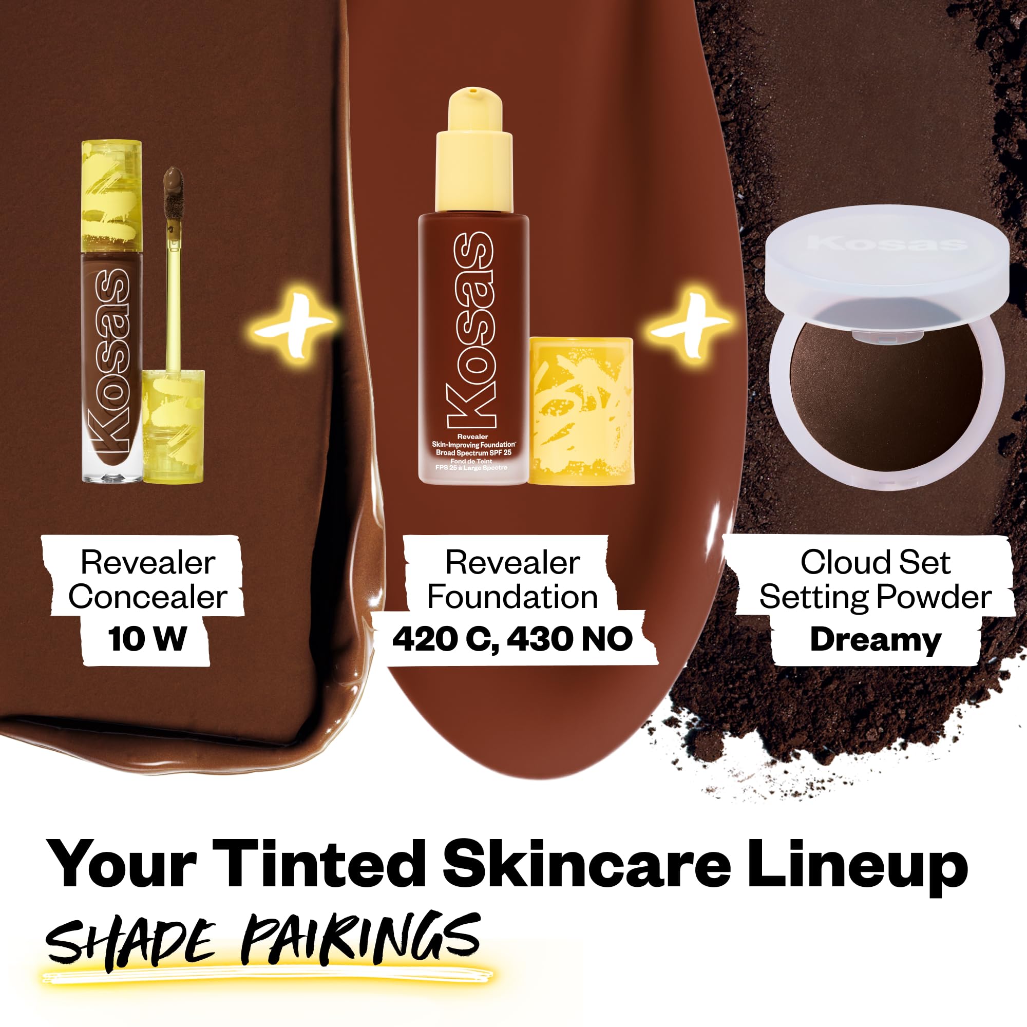 Skin with a comfortable, velvety finish from Kosas Revealer Concealer