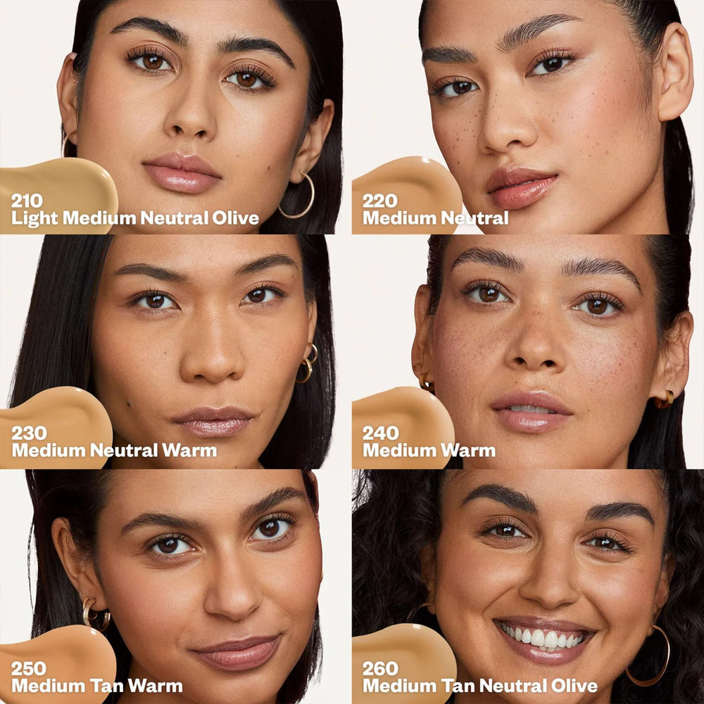 Kosas Revealer foundation on a brush for easy blending