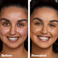 Close-up texture of Revealer foundation for a smooth finish
