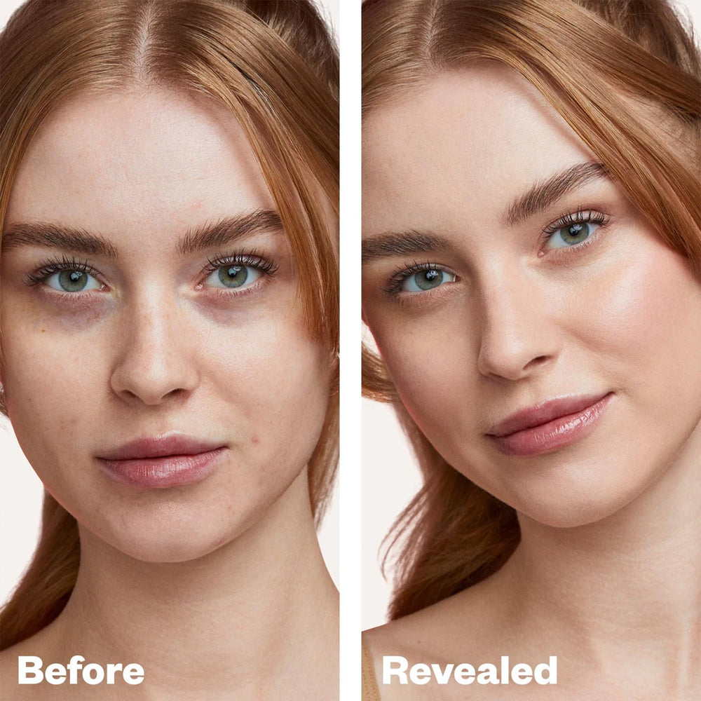 Kosas Revealer light cool 150 swatch reveals even tone with a dewy glow.