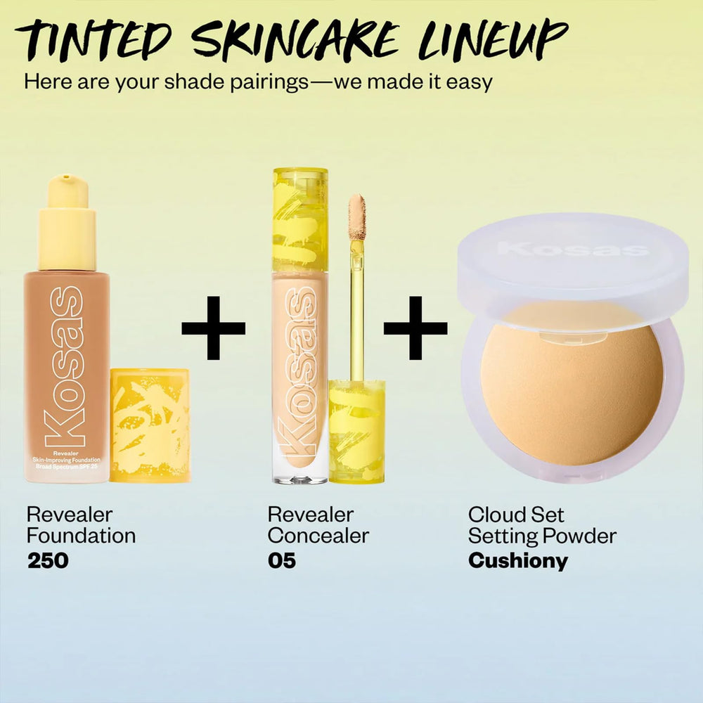 Kosas Revealer packaging appears sleek and eco-friendly for clean beauty