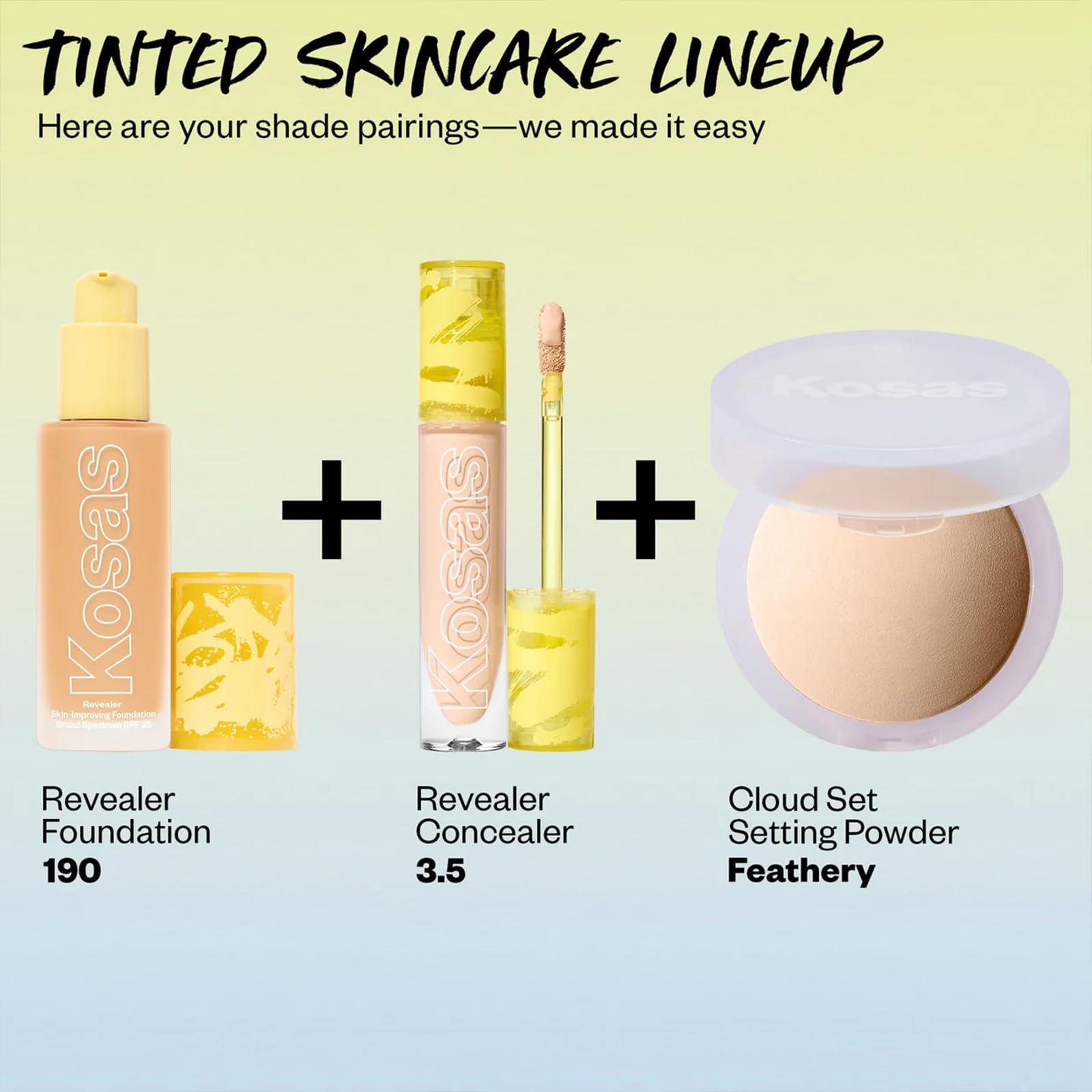 Kosas Revealer packaging emphasizes clean, vegan, cruelty-free formulation.