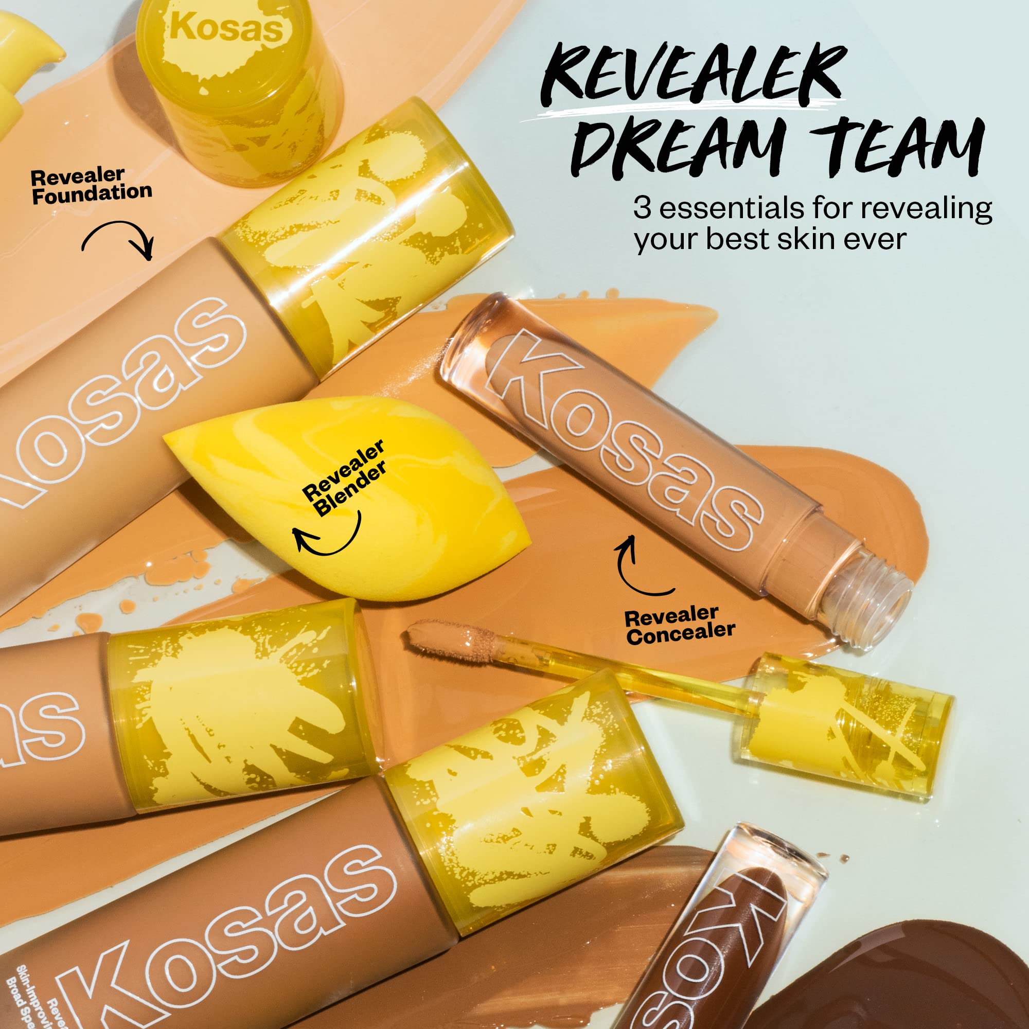 Kosas Revealer SPF25 packaging box with brand and eco-friendly materials