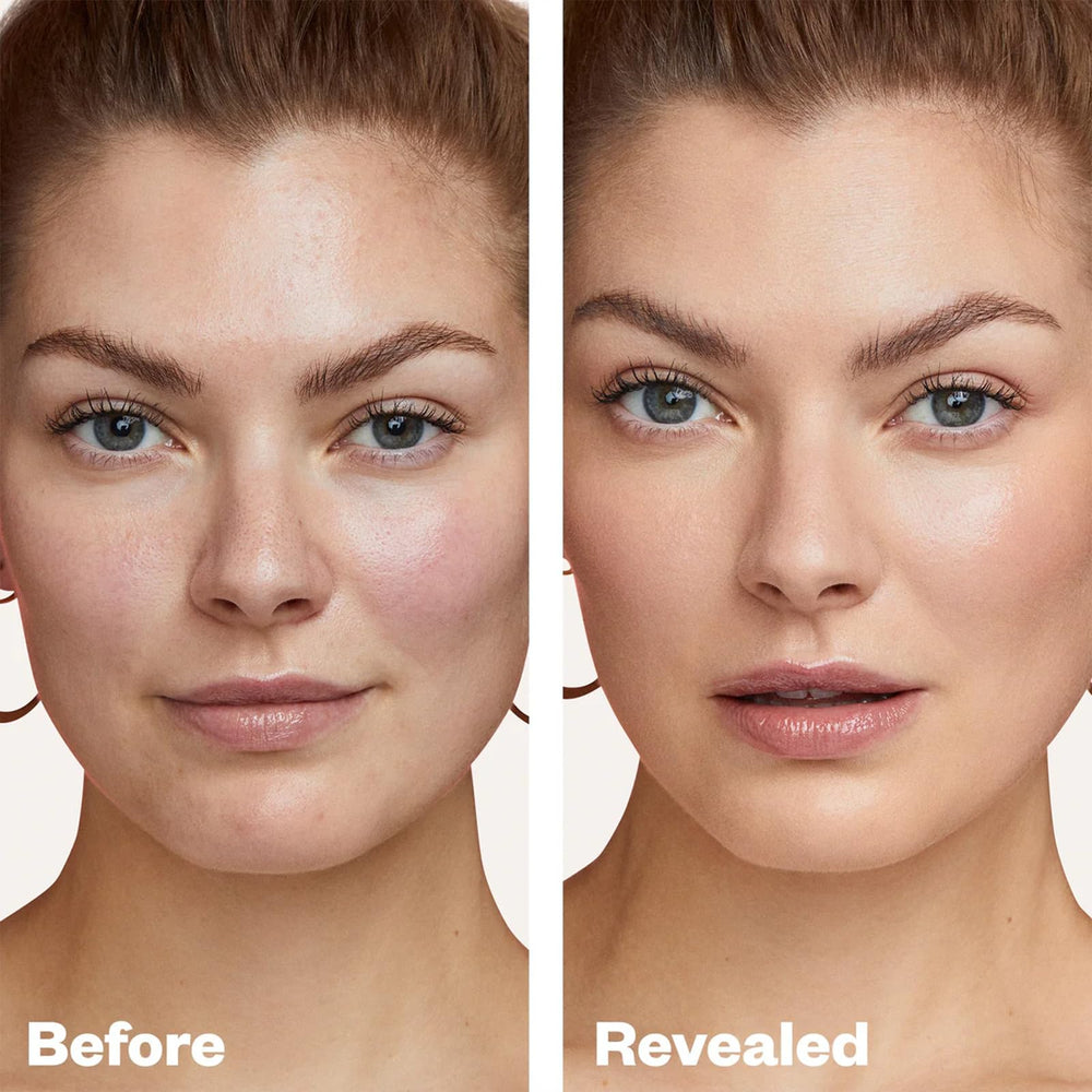 Kosas Revealer texture swirl swatch shows natural, breathable coverage.