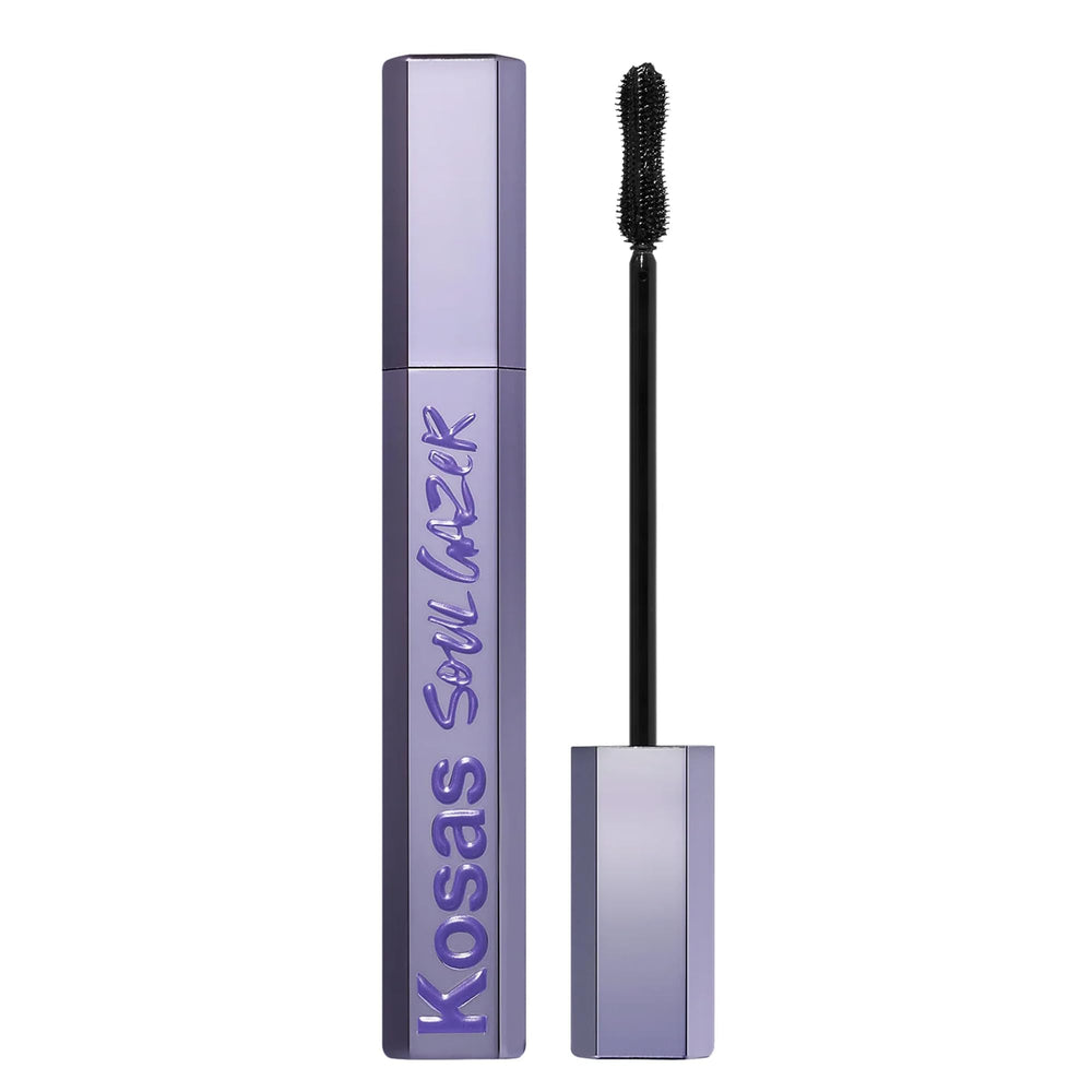 Kosas Soulgazer bottle and brush show the 2-in-1 mascara and lash treatment combo