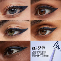 Built-in sharpener and smudger on Kosas Enigma for versatile looks.