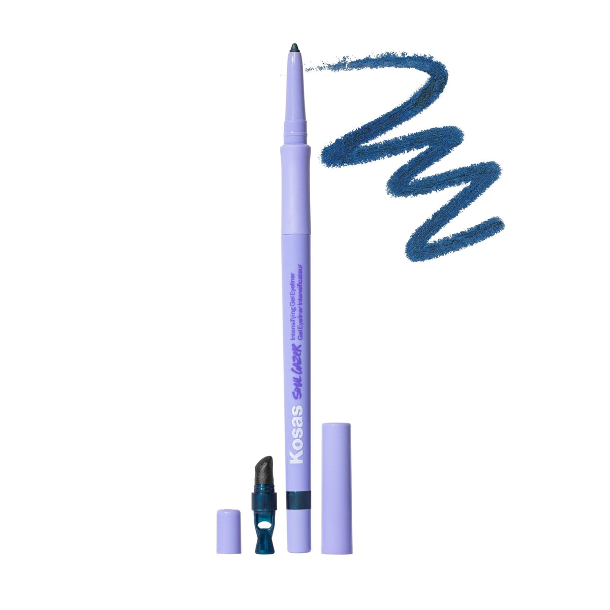 Kosas Soulgazer Gel Eyeliner Cosmic waterproof for all-day cat-eye definition.