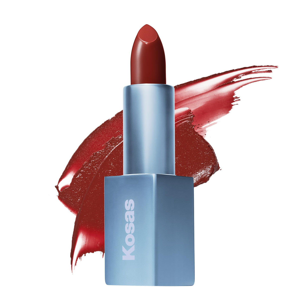 Kosas Weightless Lip Color tube closeup shows clean, nourishing finish.