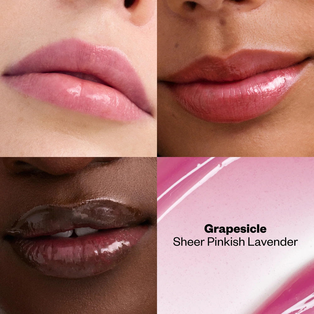 Kosas Wet Lip Oil Gloss applicator swatch for smooth, hydrating color