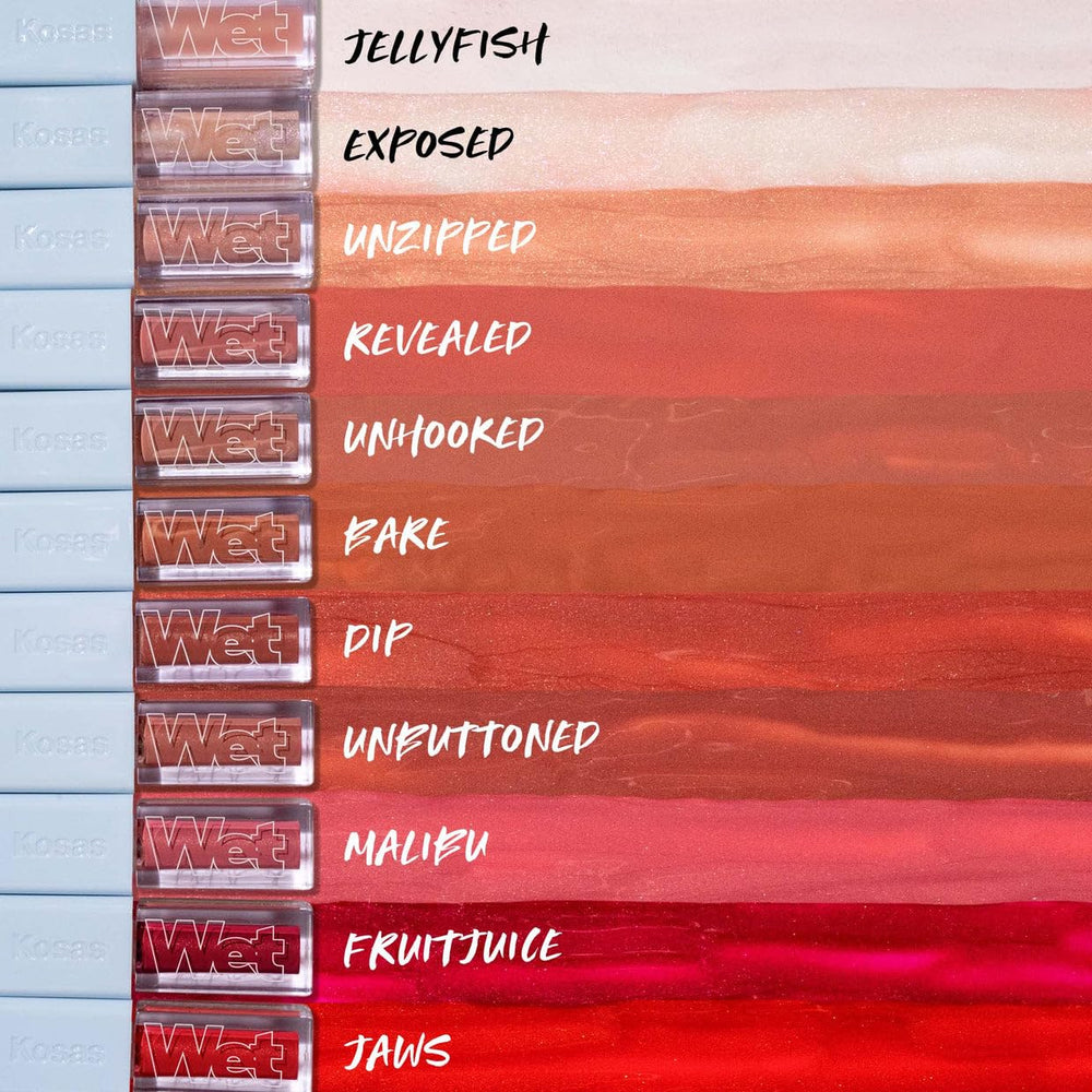 Kosas Wet Lip Oil Gloss supports daily clean beauty lip care