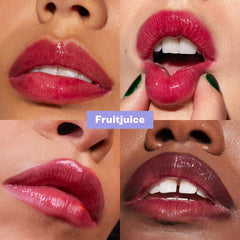 Kosas Wet Lip Oil Gloss doe-foot applicator applying smooth, even color.