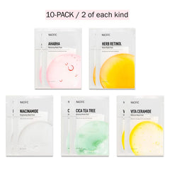 KOSBEAUTY NACIFIC hyaluronic acid mask closeup, showcasing deep hydration potential.