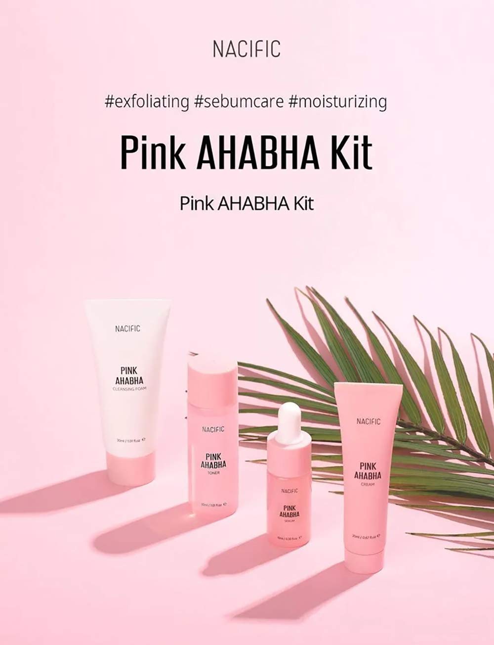 KOSBEAUTY Nacific Pink AHA/BHA Toner hydrates with watermelon extract, refreshing skin.