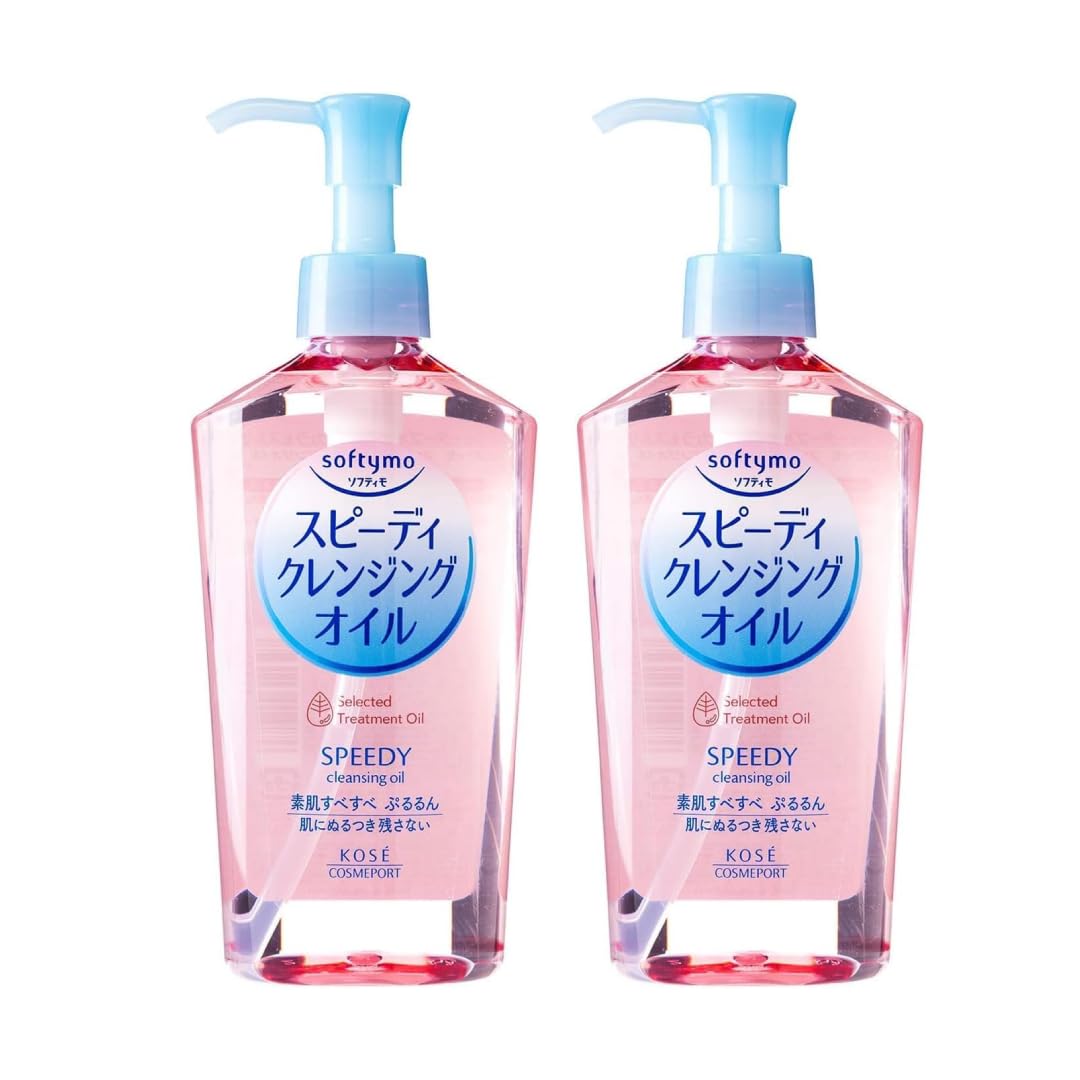 Kose Softymo Speedy Cleansing Oil pack of two bottles for convenient daily cleansing
