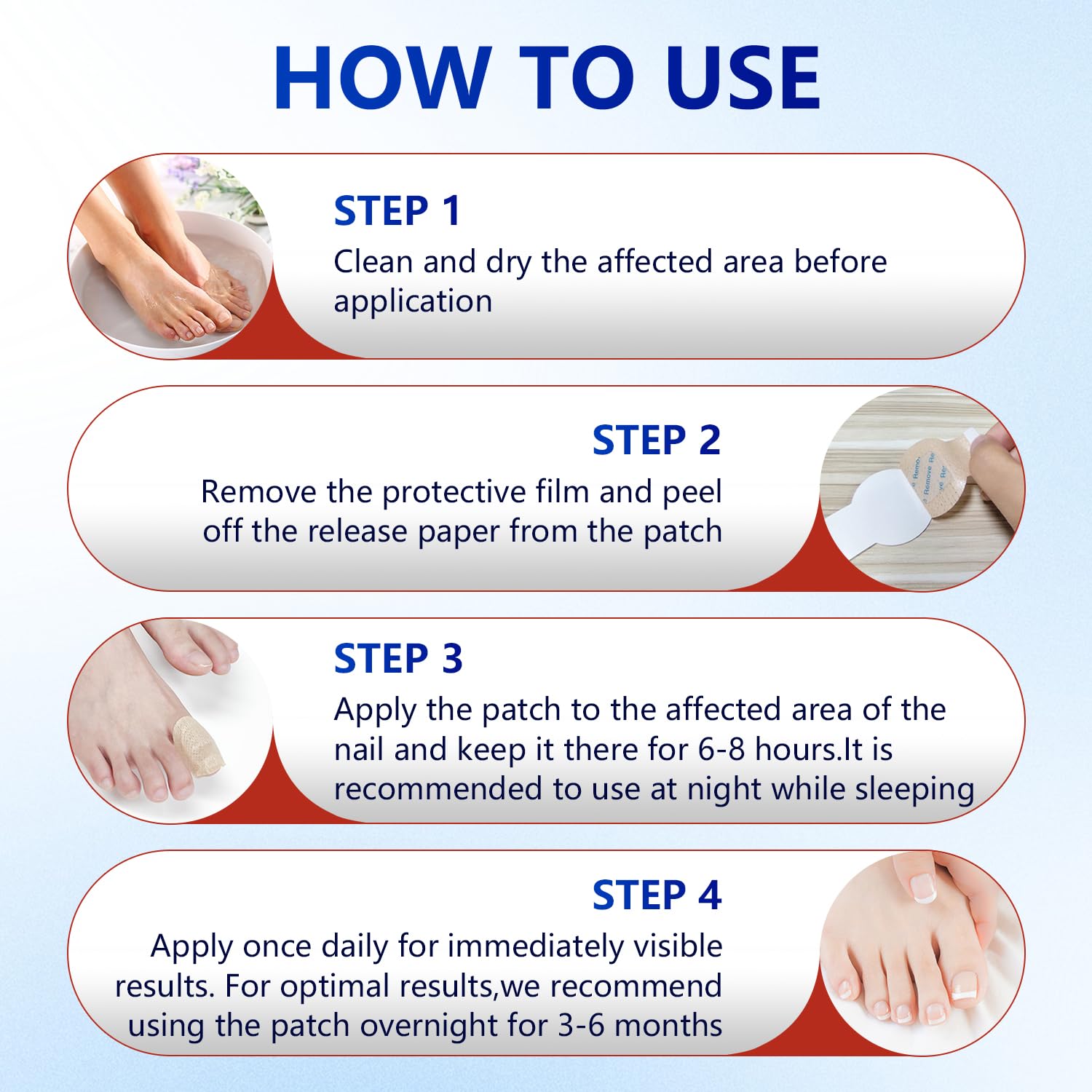 Kosimi Nail Patches 21-Pack: convenient all-night nail care kit