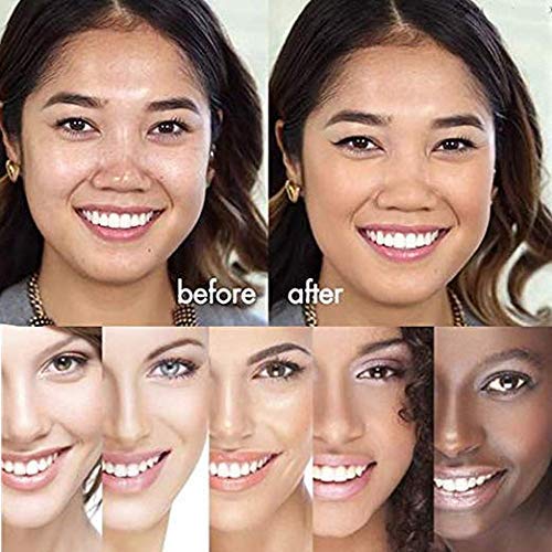 Kosimi TLM foundation hand-swirl showing color matching to skin tone.