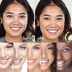 Kosimi TLM foundation hand-swirl showing color matching to skin tone.
