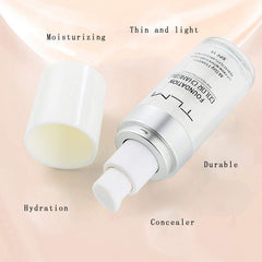 Kosimi TLM foundation texture close-up, lightweight and smooth.