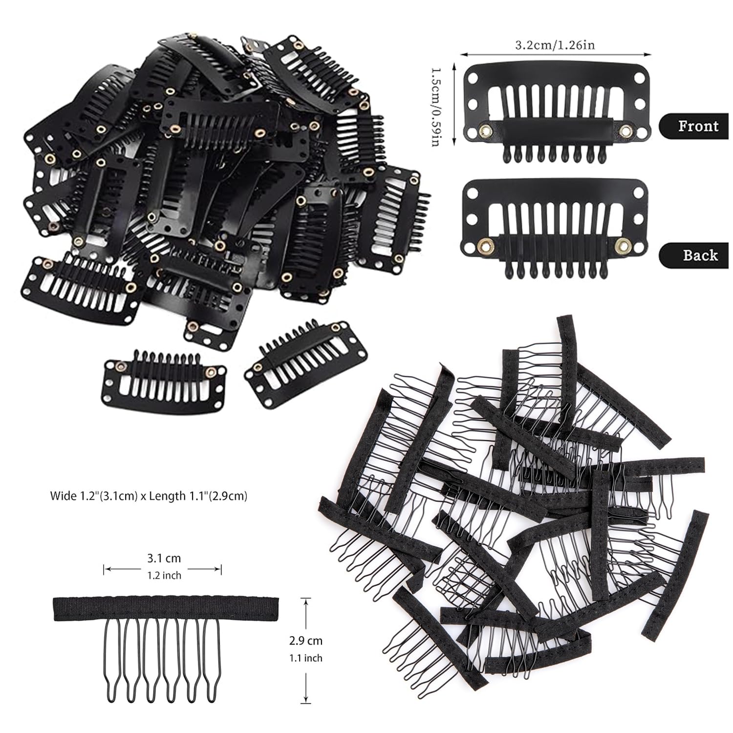 Koskusder wig-needle-steel-3sizes versatile sewing for wigs and crafts.