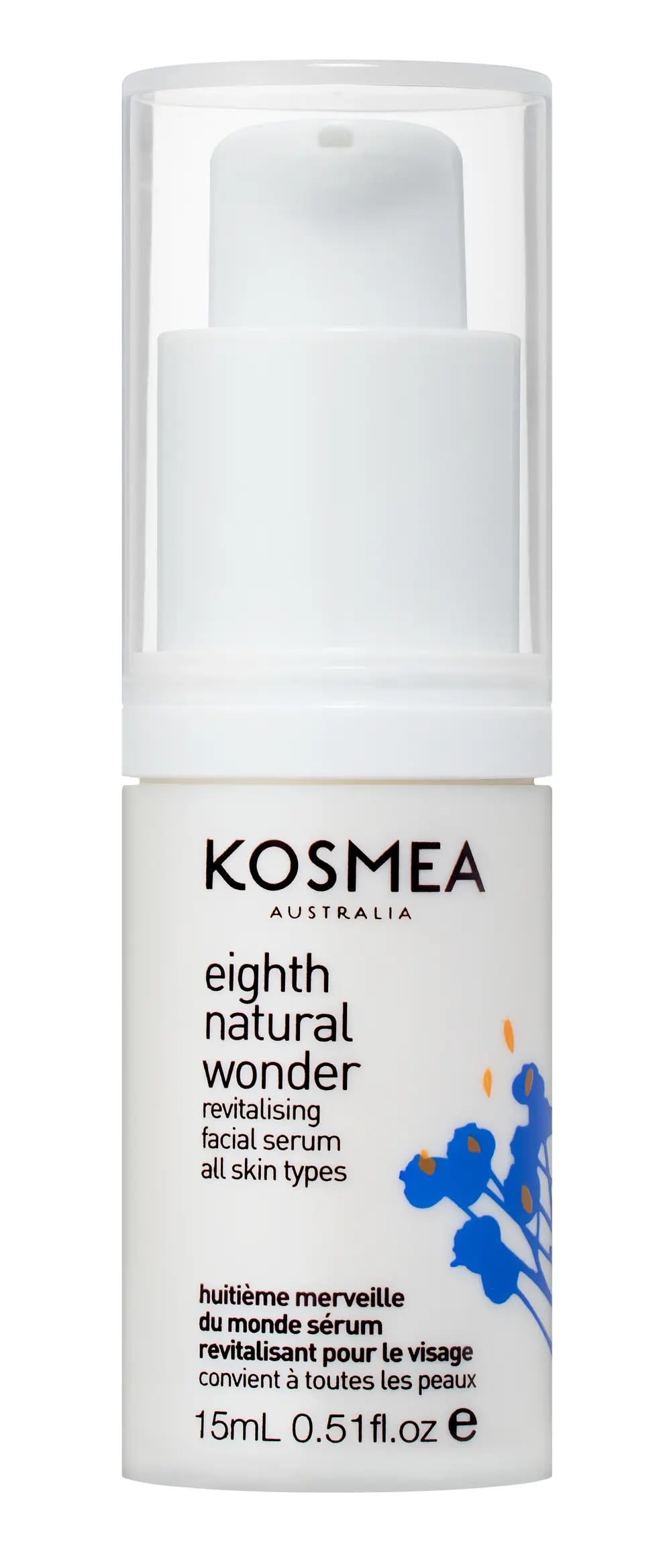 Kosmea Eighth Natural Wonder Serum bottle front for daily hydration and smooth skin